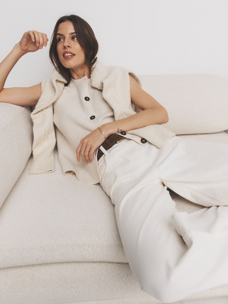 The Set 2 Pack Knitted Waistcoat With Wool - Bilde 1 av 6