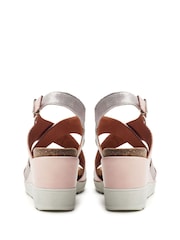 Moda in Pelle Kalina Multi Strap Wedges - Image 2 of 3