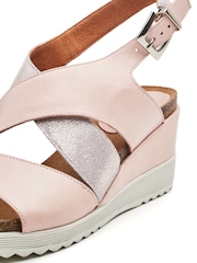 Moda in Pelle Kalina Multi Strap Wedges - Image 3 of 3