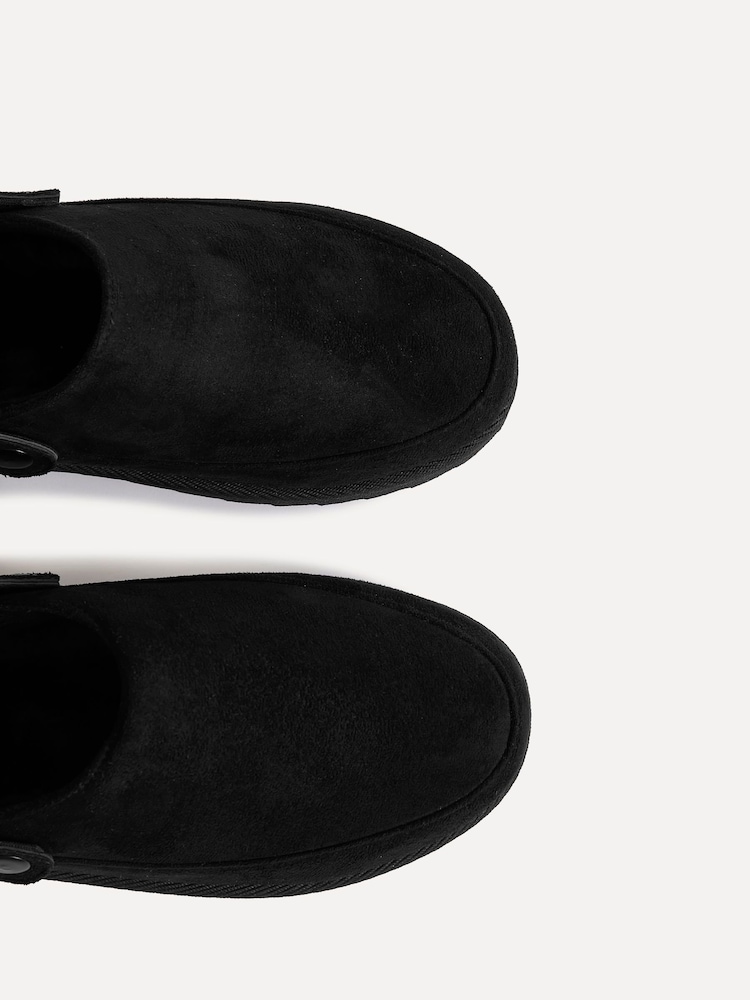 Linzi Black Teddy Slip-On Slingback Clogs - Image 5 of 5