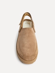 Linzi Brown Teddy Slip-On Slingback Clogs - Image 4 of 5