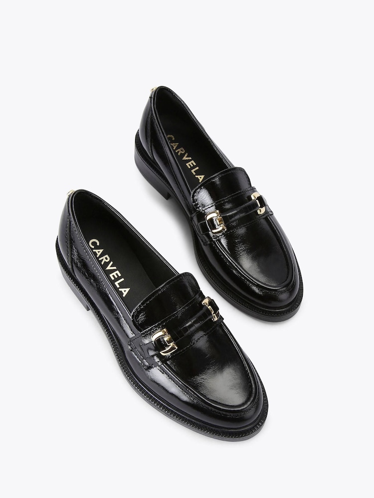 Carvela Black Noto Loafer Pumps - Image 2 of 4
