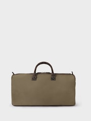 Osprey London Green The Hunter Canvas & Leather Barrel Bag - Image 2 of 5