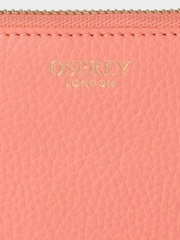 Osprey London Pink The Collier Leather Zip Around Purse - Image 4 of 4