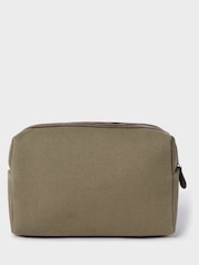 Osprey London Medium Green The Hunter Canvas & Leather Washbag - Image 2 of 5