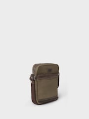 Osprey London Small Green The Hunter Canvas & Leather Cross-Body Bag - Image 3 of 5