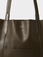 Osprey London Green The Notting Hill Leather Tote Bag - Image 4 of 5