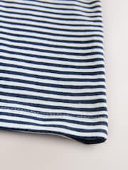 Navy/White Stripe Short Sleeve Polo Shirt (3mths-7yrs) - Image 7 of 7