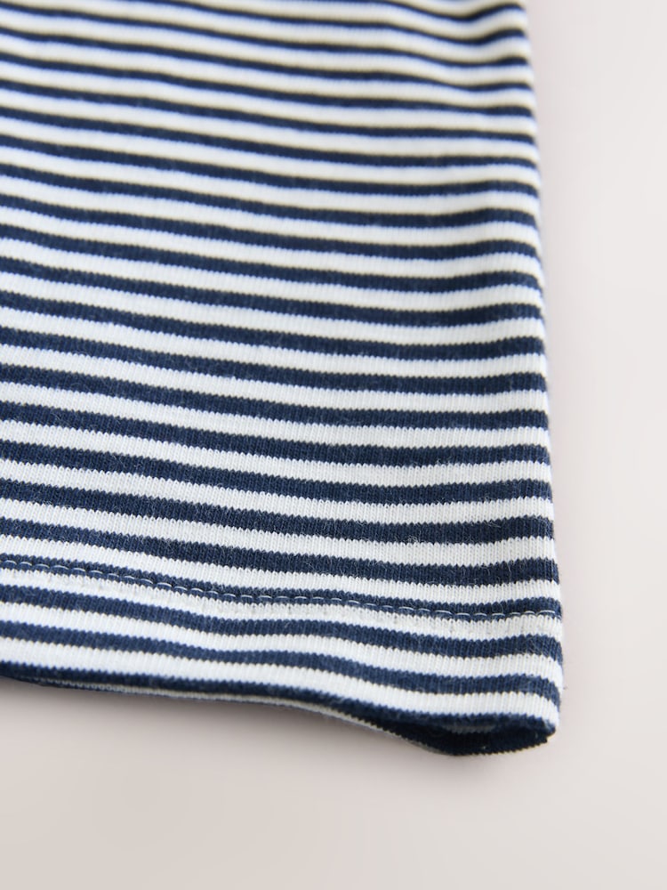 Navy/White Stripe Short Sleeve Polo Shirt (3mths-7yrs) - Image 7 of 7 Navy/White Stripe Short Sleeve Polo Shirt (3mths-7yrs) - Image 7 of 7