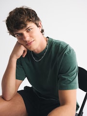 Abercrombie & Fitch Green Crew Neck T-Shirt - Image 4 of 6