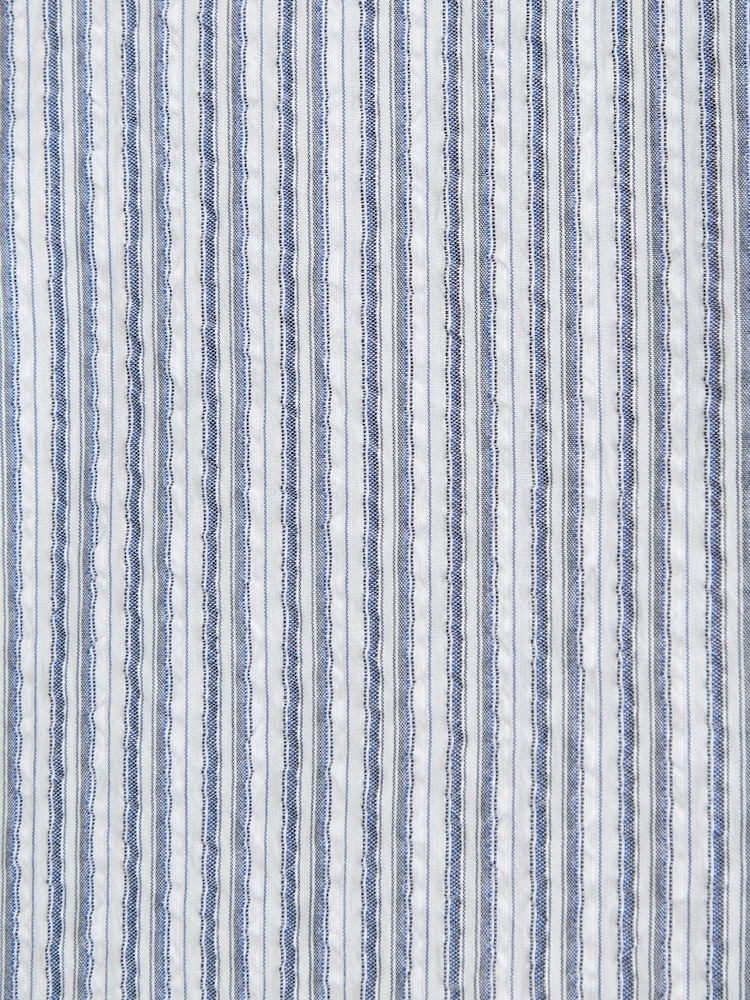Abercrombie & Fitch Blue Seersucker Striped Shirt - Image 2 of 2
