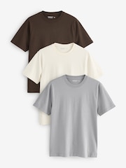 Abercrombie & Fitch Crew Neck T-Shirts 3 Pack - Image 1 of 4