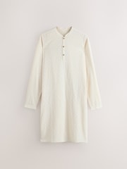 Natural Dobby Jacquard Kurta Shirt - Image 6 of 8
