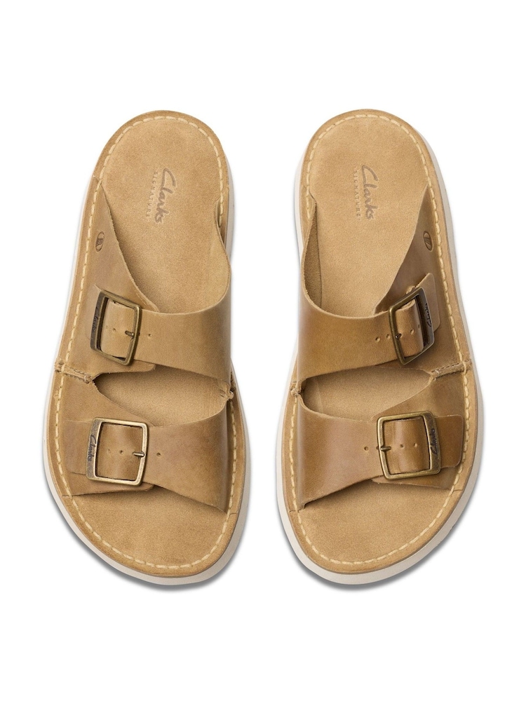 Clarks Natural Solsbury Strap Sandals - Image 1 of 7