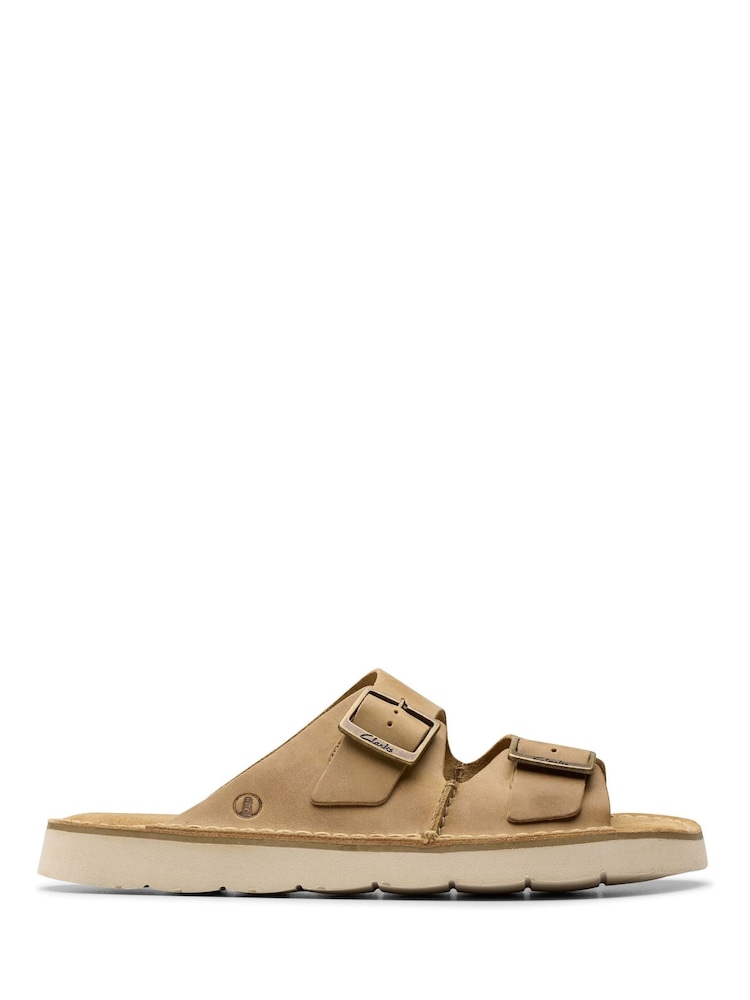 Clarks Natural Solsbury Strap Sandals - Image 2 of 7