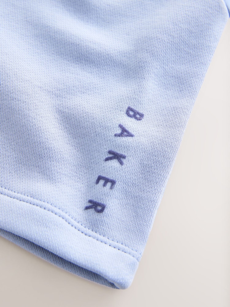 Baker by Ted Baker Blue Colourblock Funnel Neck Sweatshirt and Shorts Set - Image 14 of 14