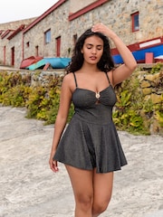 B by Ted Baker Skirt Black Swimsuit with Tummy Control - Bild 1 von 9