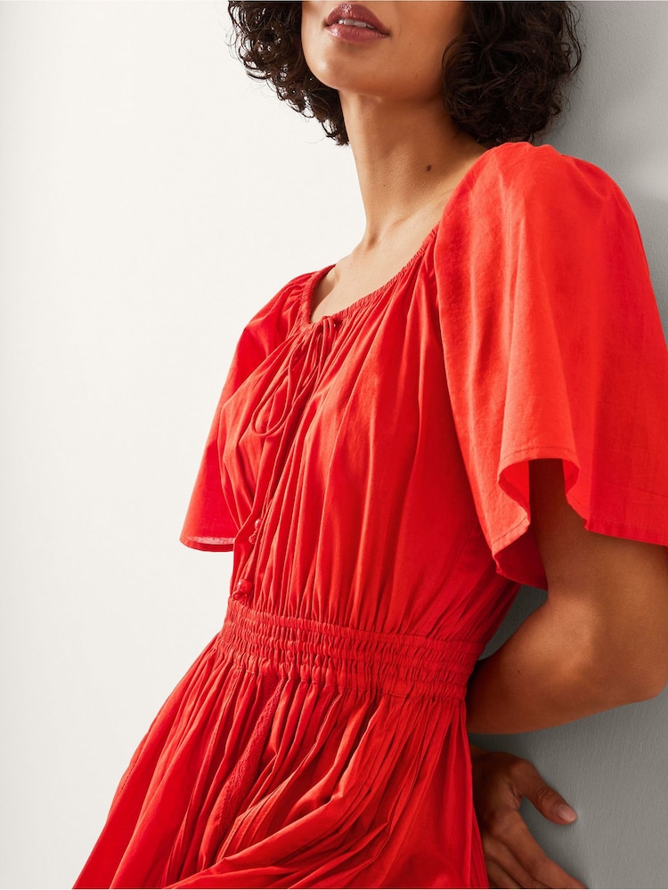 Monsoon Lane Pintuck Lace Midi Dress - Bild 4 von 4