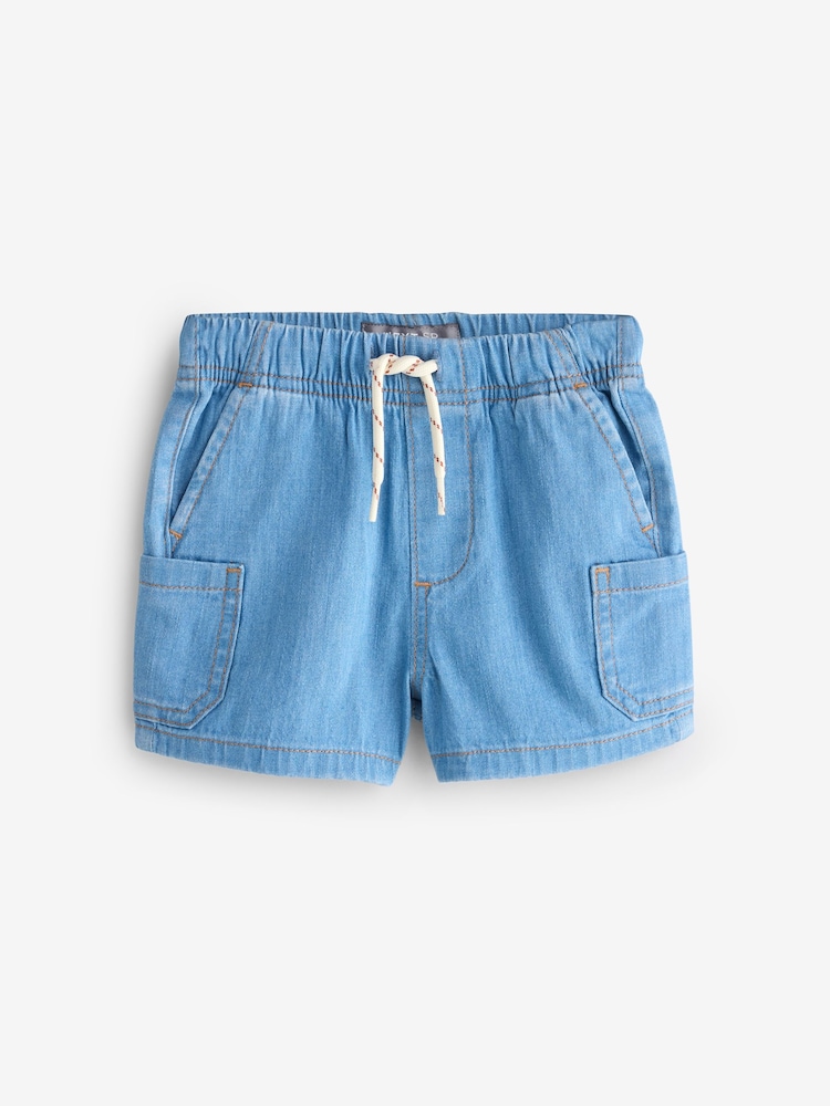 Blue Pull On Shorts - Image 1 of 1