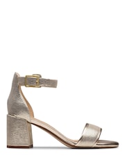 Clarks Gold Ezoria Mae Sandals - Image 2 of 7