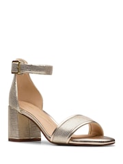 Clarks Gold Ezoria Mae Sandals - Image 4 of 7