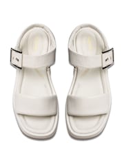 Clarks White Alda Strap Sandals - Image 1 of 7