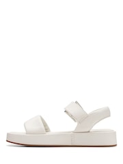 Clarks White Alda Strap Sandals - Image 3 of 7