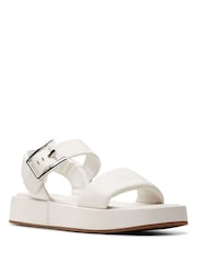 Clarks White Alda Strap Sandals - Image 4 of 7