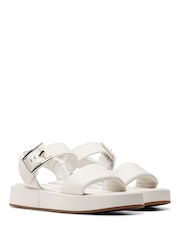 Clarks White Alda Strap Sandals - Image 5 of 7