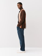 Blue/Black Relaxed Fit Comfort Stretch Jeans - Image 4 of 5