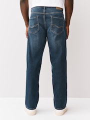 Blue/Black Relaxed Fit Comfort Stretch Jeans - Image 5 of 5