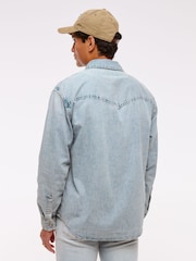 Azul - Abercrombie & Fitch Button-Up Shirt - Imagem 3 de 7