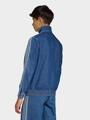 adidas Originals Blue Firebird Denim Jacket - Image 2 of 6