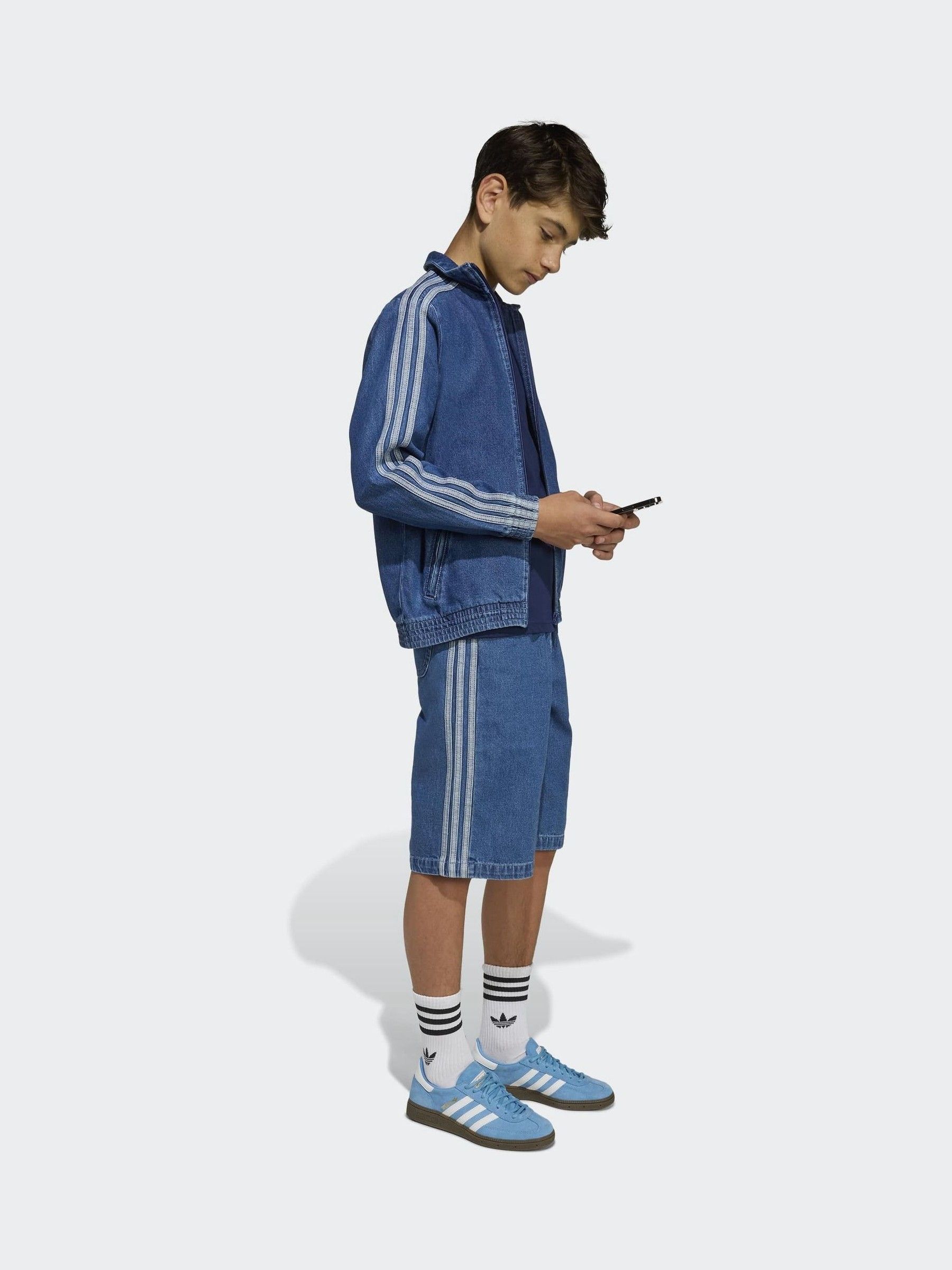 Buy adidas Originals Blue Firebird Denim Jacket from Next USA
