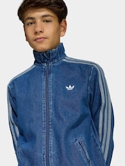adidas Originals Blue Firebird Denim Jacket - Image 4 of 6