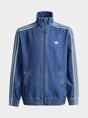 adidas Originals Blue Firebird Denim Jacket - Image 6 of 6