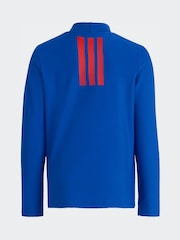 adidas Blue Marvel Spider-Man Rashguard Swim Top - Image 2 of 5