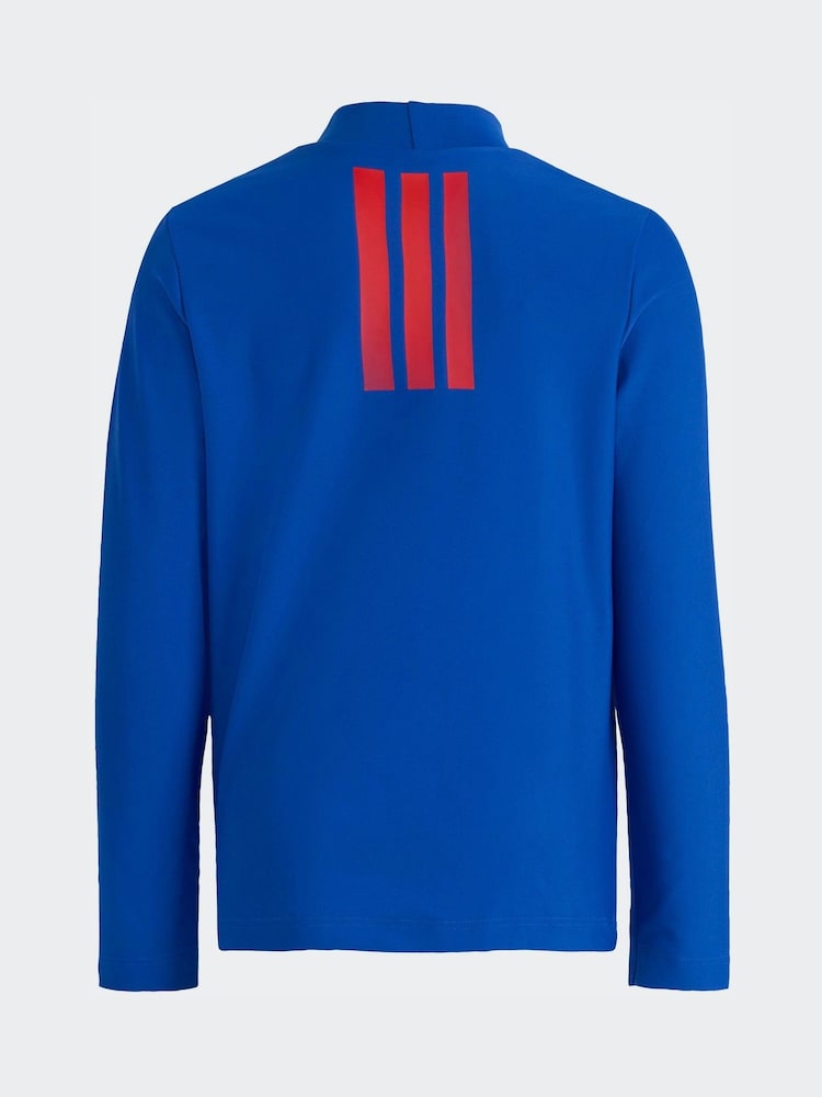 adidas Blue Marvel Spider-Man Rashguard Swim Top - Image 2 of 5