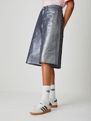 adidas Originals Grey Firebird Jort D Shorts - Image 1 of 5