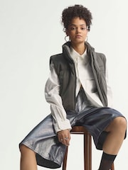 adidas Originals Grey Firebird Jort D Shorts - Image 6 of 12