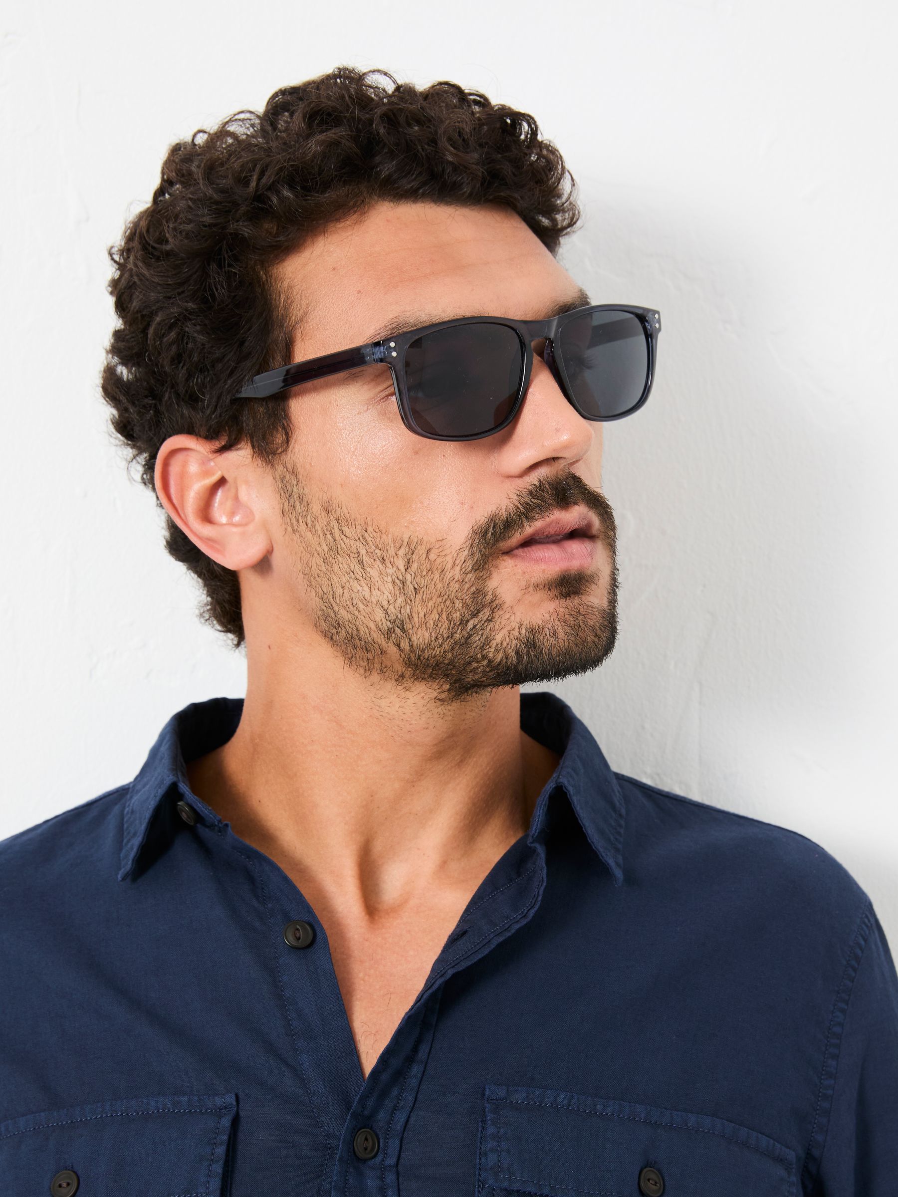 Fat Face Men's Sunglasses - Square - Blue - Metal