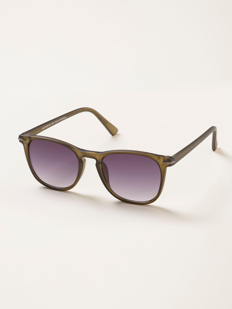 FatFace Jack Dark Green Round Sunglasses - Image 3 of 3