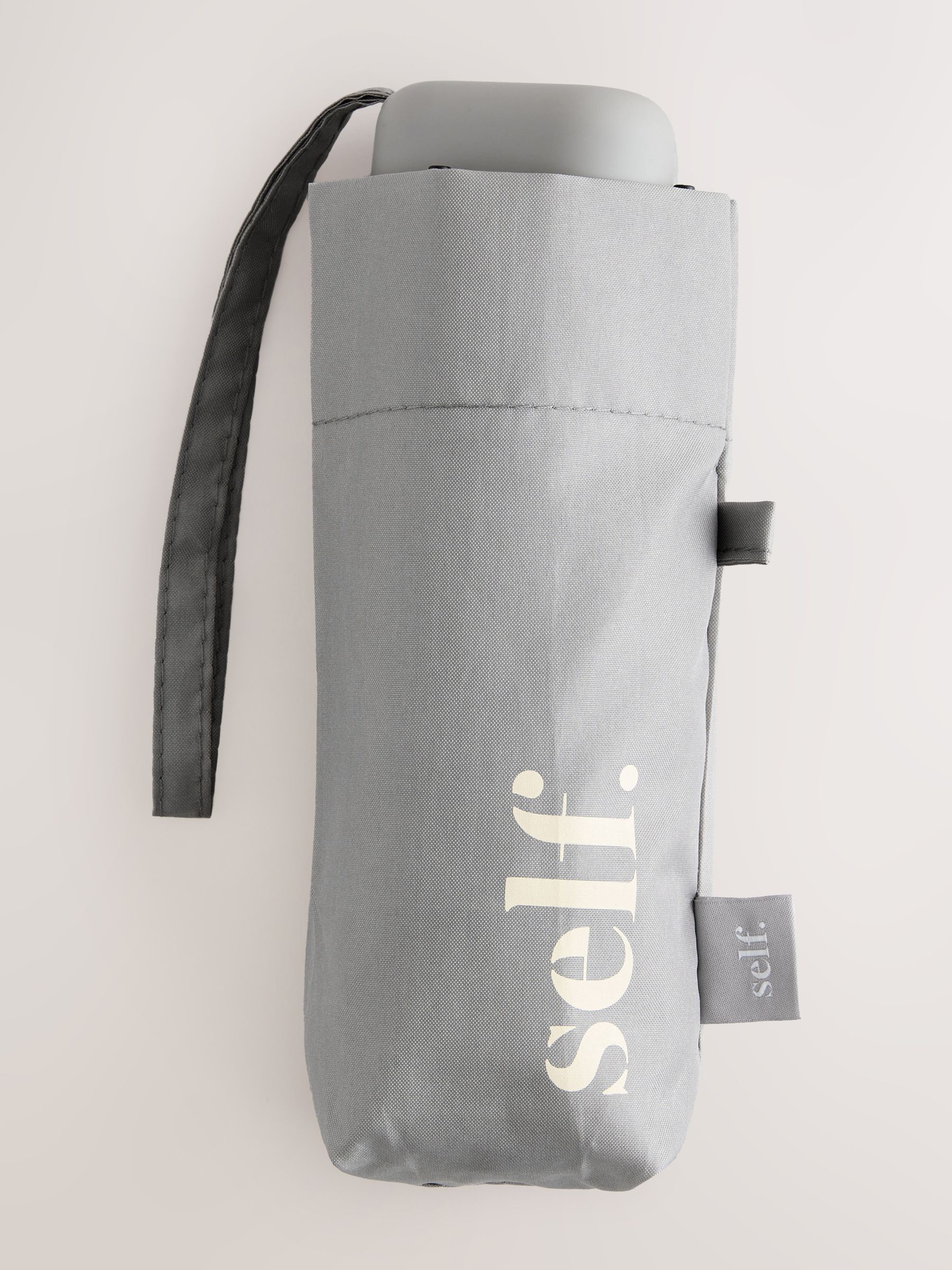 Buy self. Grey Print Compact Umbrella from Next USA
