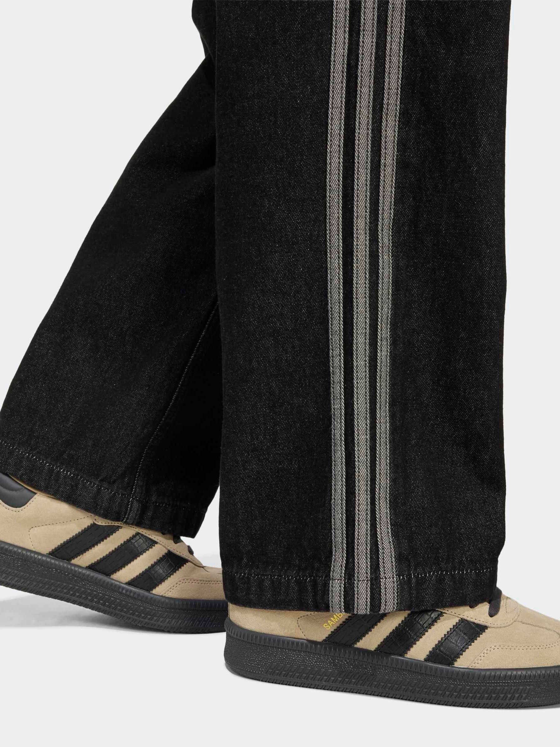 Buy adidas Originals Black Firebird Wide Jogger Jeans from Next USA