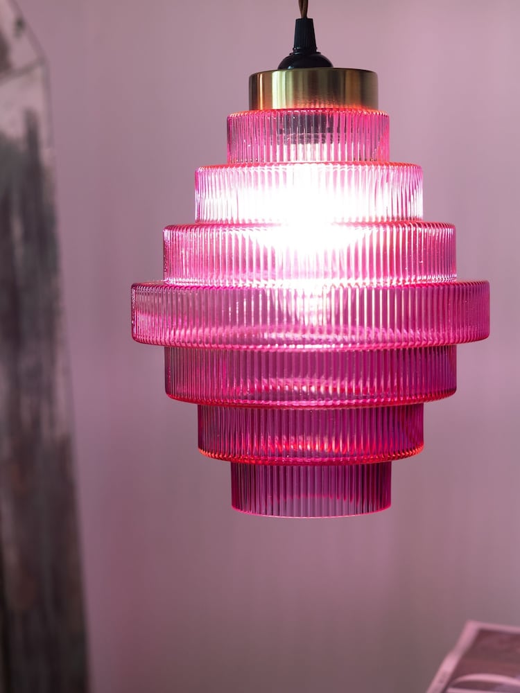 Rockett St George Hot Pink Easy Fit Tiered Glass - Image 5 of 5