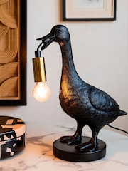 Rockett St George Black Duck Table Lamp - Image 1 of 5