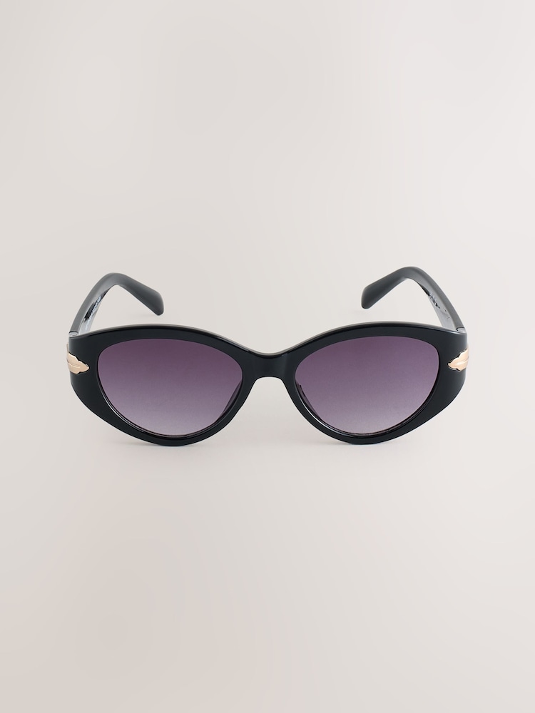 Black Oval Sunglasses - Image 2 of 3 Black Oval Sunglasses - Image 2 of 3