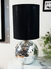 Rockett St George Silver Disco Ball Table Lamp - Image 2 of 5
