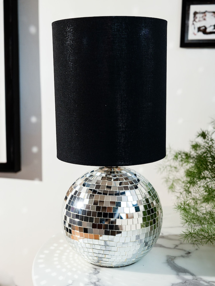 Rockett St George Silver Disco Ball Table Lamp - Image 2 of 5