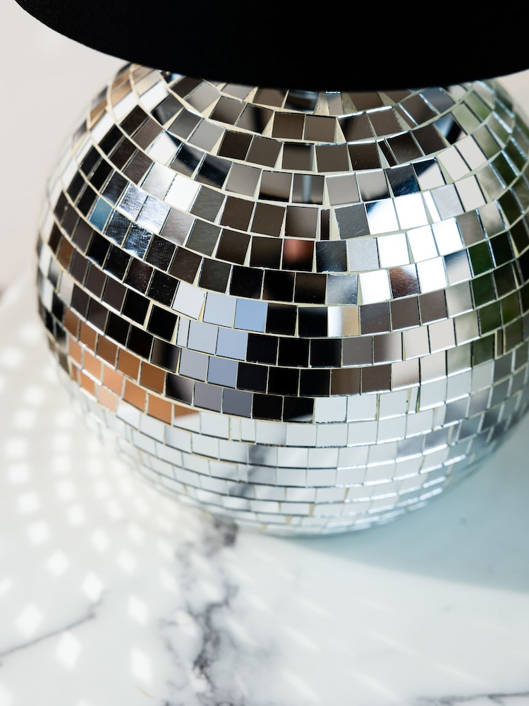 Rockett St George Silver Disco Ball Table Lamp - Image 5 of 5